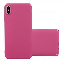 Coque pour Apple iPhone XS MAX en FROSTY ROSE VIF Hard Case Housse de protection Étui à l'aspect givré contre les rayures et les chocs