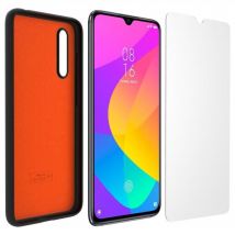 Pack coque TPU et verre trempé pour Xiaomi Mi 9 Lite Noir