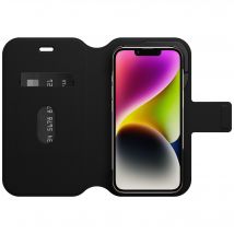 Etui Strada Coque pour iPhone 14 Plus, Antichoc, anti-chute, cuir de qualité, 2 porte-cartes, supporte 3 x plus de chutes que la norme militaire - 