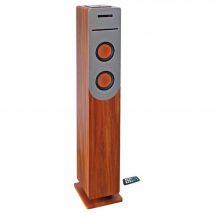 Tour de son HP34-CD-WOOD Lecteur CD - Bluetooth - 100 W - USB - Bois et gris