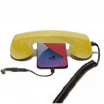Microtelefono retrò per Apple iPhone - Giallo - Nuovo