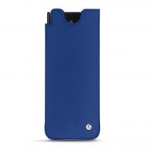 Pochette cuir Samsung Galaxy Z Fold3 - Pochette - Bleu - Cuir lisse