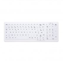 CHERRY AK-C7000 teclado Médico RF inalámbrico AZERTY Francés Blanco - Nuevo