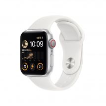 Watch SE (2022) 40 mm - GPS + Cellular - Boîtier Aluminium - Blanc