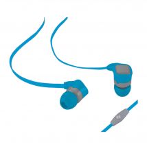 WE Auriculares intrauditivos y micrófono, auriculares intrauditivos con cable con conector plano de 3,5 mm Auriculares estéreo ergonómicos con 