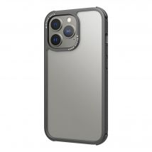 Carcasa protectora Robust Transparent para Apple iPhone 13 Pro, negra - Nuevo