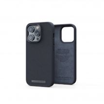 Coque Njord byELEMENTS Genuine Leather pour Apple iPhone 14 Pro - Noir