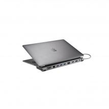 XtremeMac XWH-CDH-13 station d'accueil USB 3.2 Gen 1 (3.1 Gen 1) Type-C Gris