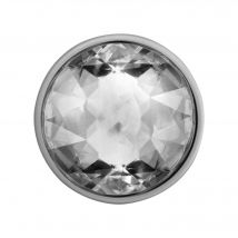 PopSockets PopGrip, Plata Cristal Disco - Nuevo