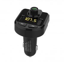 Transmetteur Fm Véhicule Adaptateur Bluetooth Sans Fil Musique Mains Libres Noir + SD 32Go YONIS