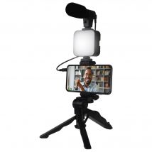 Kit Influence XS Live stream avec trépied et microphone Bigben
