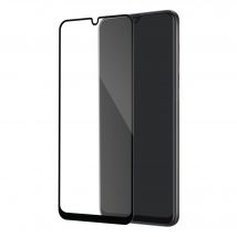 Protection d'écran en verre trempé (100% de surface couverte) pour Samsung Galaxy A20 2019, Noir