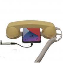 Combiné Téléphone Rétro pour Apple iPhone - Beige