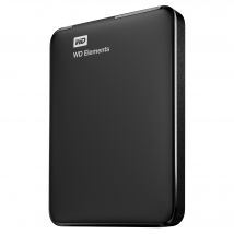 Disco duro externo portátil Western Digital WD Elements 1000 GB Negro - Nuevo