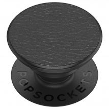 Pop Grip Gén 2 Premium Pebbled vegan leather Noir Popsockets