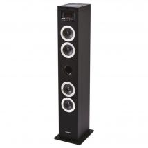 DS120CD Torre de altavoces multimedia - Reproductor de CD - 60 W - Bluetooth, USB, Radio FM - Pantalla LED - Negro - Nuevo