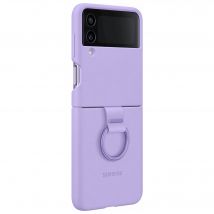 Coque Samsung G Z Flip 4 Silicone avec anneau Lavande Samsung
