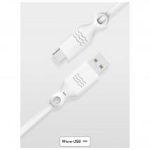 Câble Recyclable USB A/micro USB 1,2m Blanc Just Green