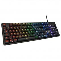 THE G-LAB Low Profil Switch Teclado para juegos con cable - Rojo - Nuevo