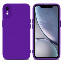 Coque pour Apple iPhone XR en FLUID VIOLET FONCÉ Housse de protection Étui en silicone TPU flexible