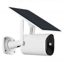 Caméra de Surveillance IP Full HD 1080p Vision Nocturne IP68 WiFi Panneau Solaire YONIS