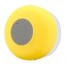 Enceinte Bluetooth Waterproof Kit Mains Libres Iphone Smartphone Tablette Jaune YONIS
