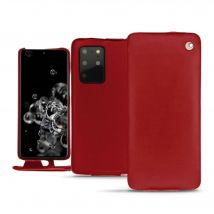 Housse cuir Samsung Galaxy S20+ 5G - - Rouge - Cuir lisse