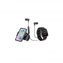 Set connecté de sport, écouteurs bluetooth, brassard pour téléphone et montre connectée - Blaupunkt - BLP1570-133 - Noir