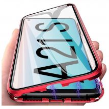 Coque Verre Trempe pour SAMSUNG Galaxy A21s Magnetique Transparente Protection Integrale