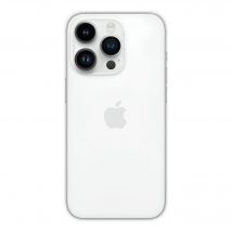Coque silicone unie Transparent compatible Apple iPhone 14 Pro