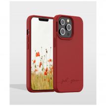 JUST GREEN Funda para iPhone 13 Pro Max Serie Icon Compatible con Carga Inalámbrica Rojo - Nuevo