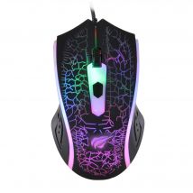 GAMENOTE HV-MS736 Ratón para jugadores de 4 botones, 1200 DPI, óptico, USB con cable, retroiluminación LED - Nuevo