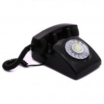 Téléphone fixe filaire rétro vintage avec cadran rotatif