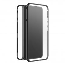 Funda protectora 360° Glass para Samsung Galaxy S22 (5G), negra - Nuevo