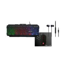 The G-Lab Combo Helium clavier Souris incluse Jouer USB AZERTY Français Noir