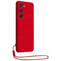 Samsung G S23 5G Funda de silicona + correa de mano a juego Rojo Bigben - Nuevo