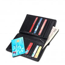 Porte-Carte Antimagnétique Portefeuille Rfid Hommes Sac Multifonctionnel Noir YONIS