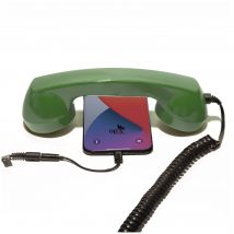 Microtelefono retrò per Apple iPhone - Verde - Nuovo
