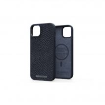 Coque Njord byELEMENTS Salmon Leather pour Apple iPhone 14 Plus - Noir