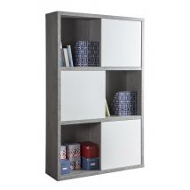 PRATICO LIBRERIA 35,5X120XH194,5 CM CEMENTO