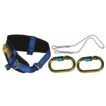 CINTURONE DI PROTEZIONE C/CORDA E MOSCHETTONE