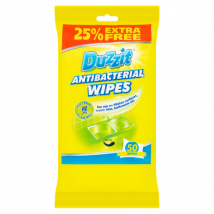 Duzzit Antibacterial Cleaning Wipes - 50 kpl