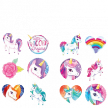 Henbrandt Fun Tattoos Unicorn Assorted – 6 kpl