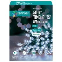 Premier 50 LED-paristovalkoinen valoketju - 5 metriä