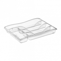 Privilege ruokailuvälineteline läpinäkyvä - 33cm x 25cm x 5cm