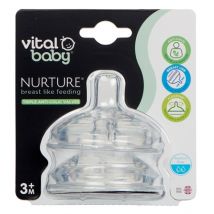 Vital Baby Nurture Medium Flow pullon nännit - 2 kpl