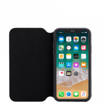 3sixT Slimfolio Flip Cover iPhone X/Xs - musta