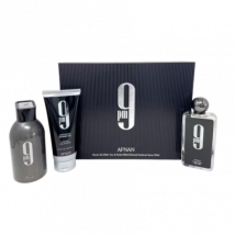 Afnan Perfumes 9PM Lahjapakkaus – 100ml EDP + 150ml Suihkugeeli + 150ml Deodoranttisuihke