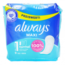 Always Maxi Normal Size 1 Sanitary Pads Without Wings 9 kpl