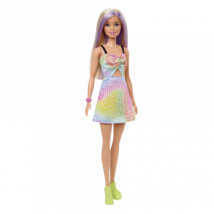 Barbie Fashionistas nukke - värikäs mekko